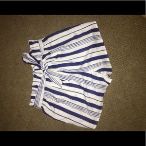 Shein Blue Striped Shorts